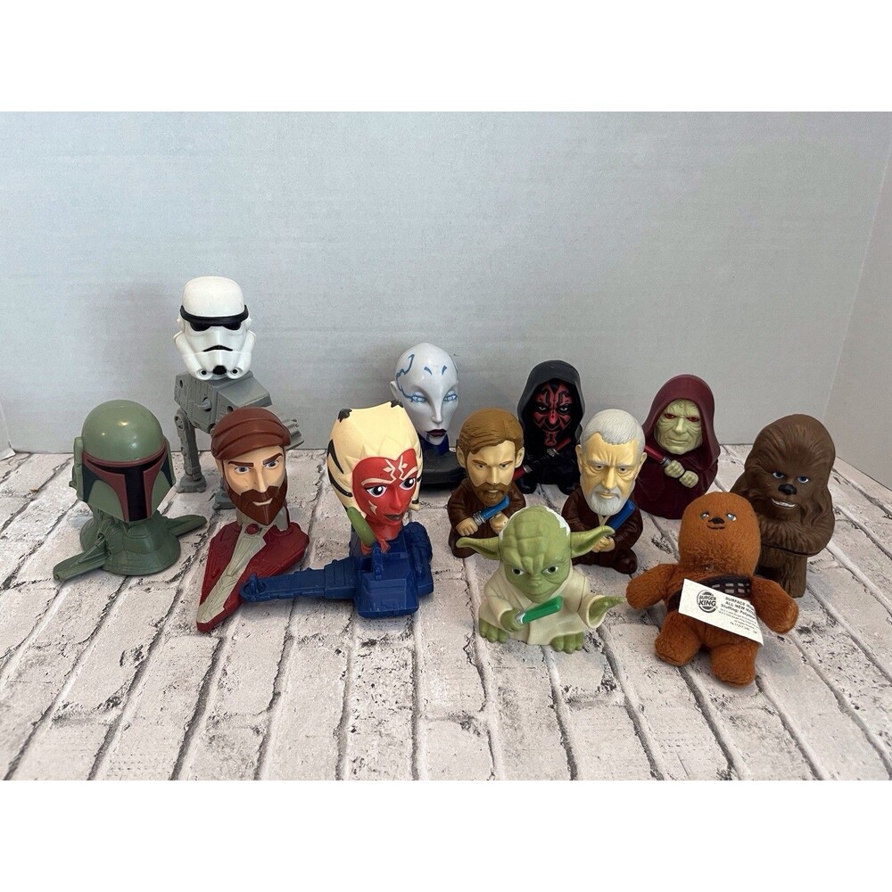 2008 Star Wars McDonald Happy Meal Bobblehead toys lot of 11